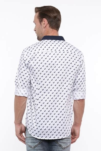 Buy White WITH Animal Print Shirt | AJIO