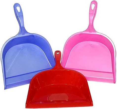 Syaladeu Heavy-Duty Plastic Dust Pan, 12-inch, Multicolor (3) : Amazon ...