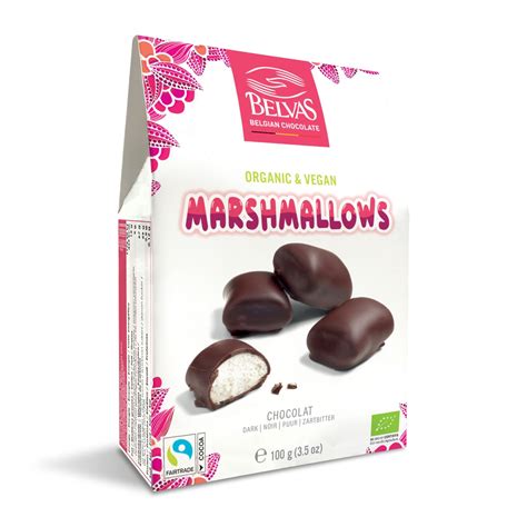 VEGAN Dark Chocolate Coated Marshmallows (100g) – Belvas