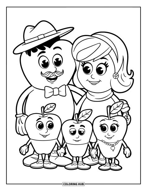 65+ Apple Coloring Pages for Kids & Adults (Free Printable PDFs)