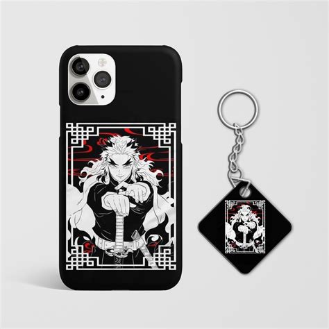 Kyojuro Rengoku Black and White - Elegant Demon Slayer Phone Case