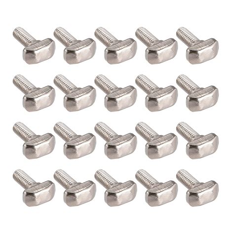 uxcell M6 Thread 16mm T-Slot Drop-in Stud Sliding Screw Bolt Carbon ...