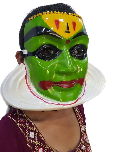 Traditional Kathakali Chhau Dance Face Mask Fancy Dress Costume Access ...