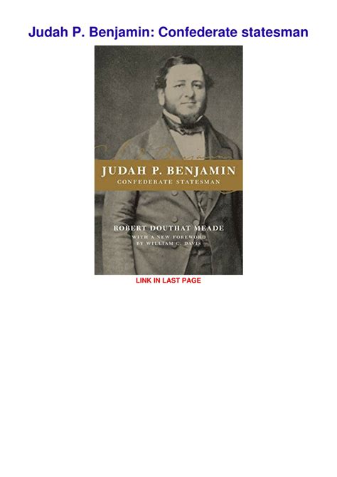 PPT - PDF/READ Judah P. Benjamin: Confederate statesman PowerPoint ...