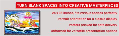 wallpics® Lord Vishnu Lakshmi Photo Paper Poster For Home Decor (24 x ...
