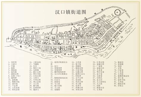 1877年《湖北汉口镇街道图》_历史地图网