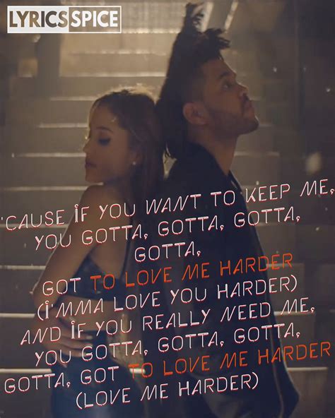 Love Me Harder Song Lyrics & Image Quote - Ariana Grande | Love me ...