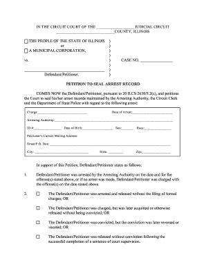 THE PEOPLE OF THE STATE OF ILLINOIS ) Or ) A MUNICIPAL ... - Fill and ...