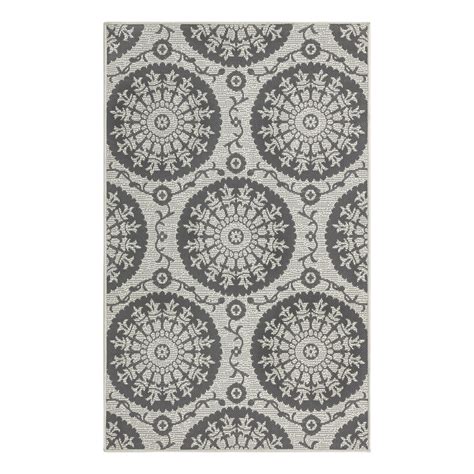 Unique Loom Outdoor Botanical Collection Area Rug - Medallion (3' 3" x ...