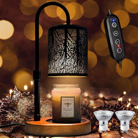Amazon.com: Candles Warmer with Timer and Dimmer, Adjustable Height ...