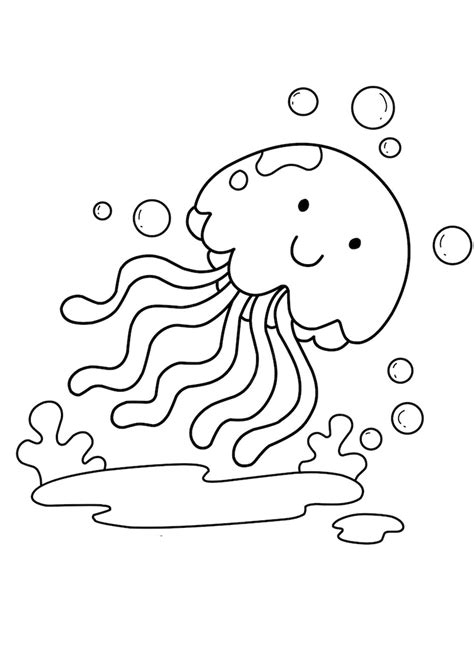 Printable Jellyfish Coloring Pages - prntbl.concejomunicipaldechinu.gov.co