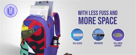 Skybags Squad 01 School Backpack Purple