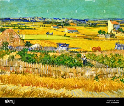 The Harvest, 1888 (Painting) Artist Gogh, Vincent van (1853-90) Dutch ...