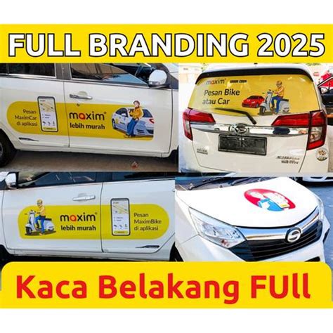 Jual STIKER MAXIM FULL BRANDING 2025 STIKER KACA BELAKANG BESAR - Tanpa ...