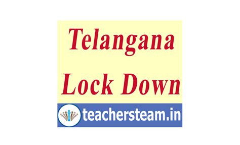 Telangana State Lock Down Operational Guidelines ~ TS Online Classes
