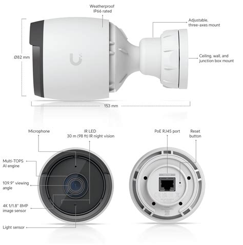 Ubiquiti UniFi Protect G6 Bullet Camera White