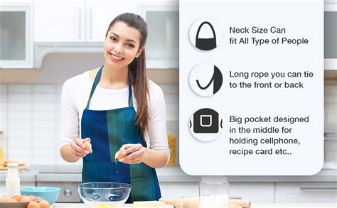 Kuber Industries Kitchen Apron Set |Center/Front Pocket Best Design ...
