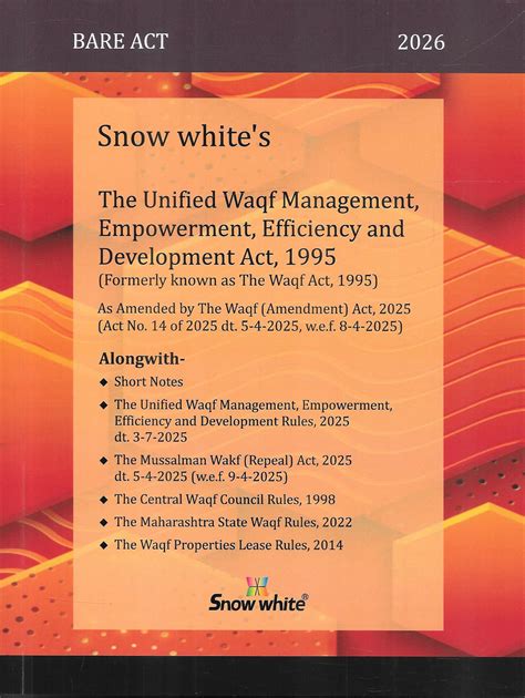 Unified Waqf Management Empowerment Efficiency and Development Act 1995 ...