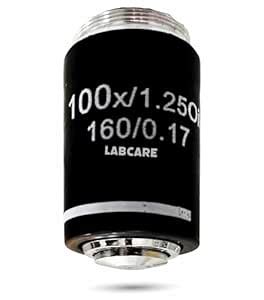 Labcare 100X Objective Achromatic Lens for Student Microscope : Amazon ...