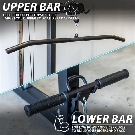 Buy Synergee LAT Pulldown Pulley Machine with Seat. Cable Attachment ...