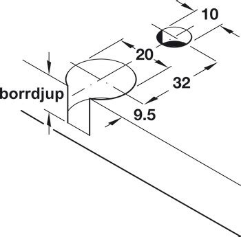Connector housing, Rafix 20 system, with dowel, plastic - in the Häfele ...