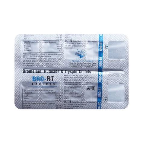 Bro Rt Strip Of 10 Tablets: Uses, Side Effects, Price & Dosage | PharmEasy