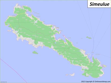 Simeulue Island Map | Indonesia | Discover Simeulue Island with Detailed Maps