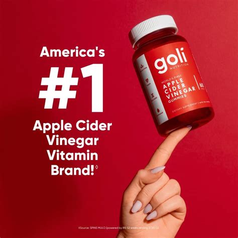 Buy Goli Apple Cider Vinegar Gummy Vitamins - 60 Count - Vitamins B9 ...