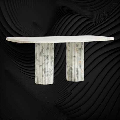 Kanta Rectangular Marble Dining Table Nijharna – Luxury Handicrafts