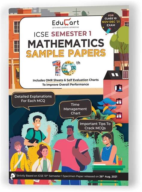 Educart ICSE Semester 1 Mathematics Sample Papers Class 10 MCQ Book For ...