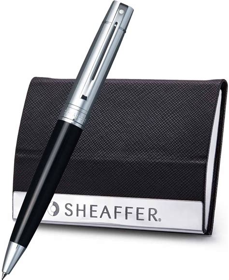 Sheaffer Set 9314 Gift 300 Ballpoint Pen – Glossy Black Barrel Chrome ...