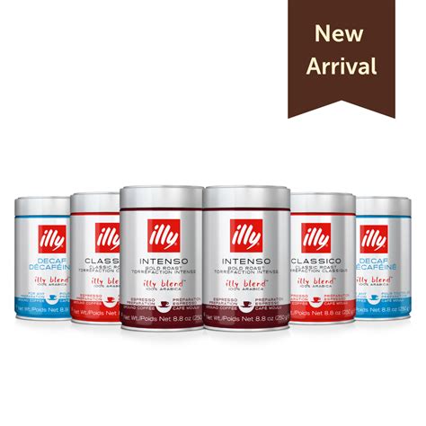 Pack of 6: illy Ground Espresso Coffee 250g