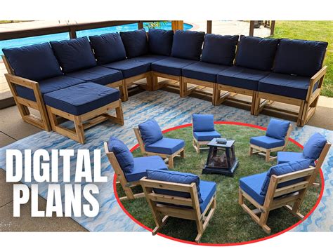 Modular Outdoor Patio Furniture - Digital Plans - Etsy