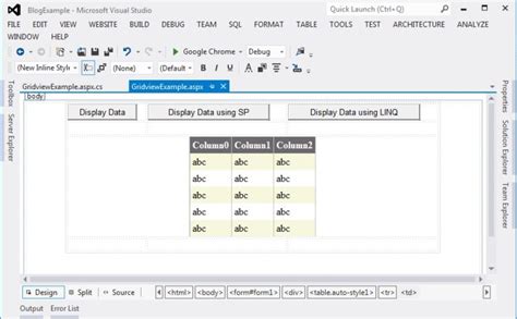Image result for GridView in MVC