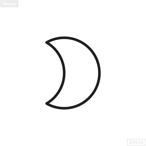 crescent shape illustration vector graphic 22134113 Vector Art at Vecteezy