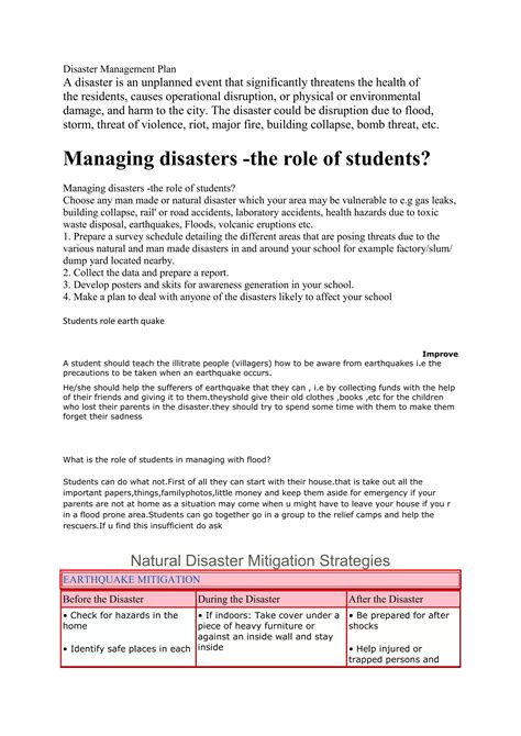 Image result for Disaster Management Program