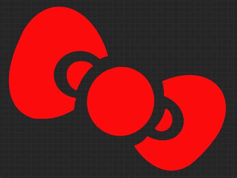 Hello Kitty Bow Sticker - Etsy