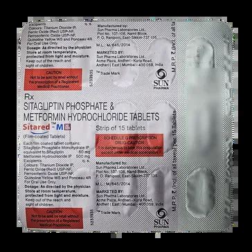 SITARED M 50MG/500MG TABLET 15'S Price, Uses, Side Effects ...