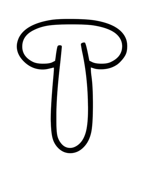 Free printable bubble letters goofy bubble letter t - Artofit