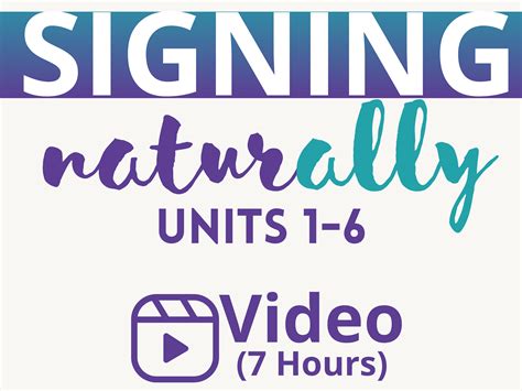 Signing Naturally Student Set Videos & PDF Units 1-6 & 7-12