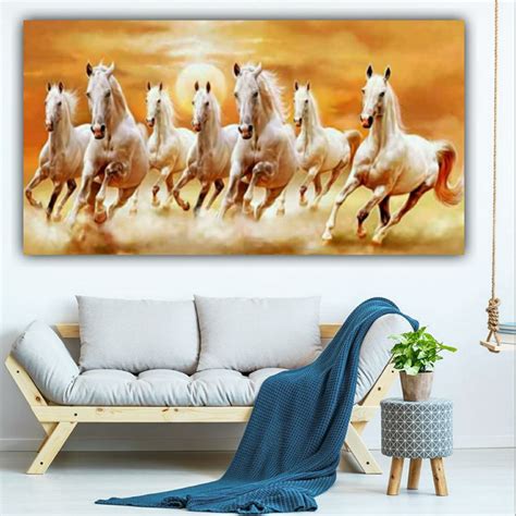 Vastu Painting & Seven Running Horses Wall Art - The Seven Colours