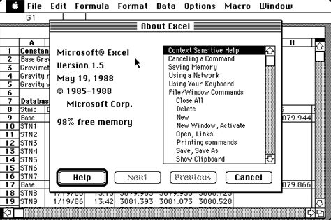 Image result for Excel First Version