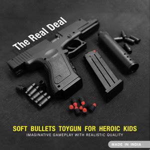 GEX Shooting Toy Gun for Kids Soft Bullets Blaster Gun With Foam Darts ...