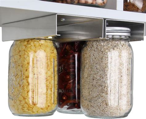 Amazon.com: Mason Jar Organizer, Mason Jars Rack for Food Storage ...