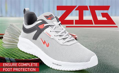 Buy Campus Men's Zig Running Shoes BLU/RED - 6UK/India at Amazon.in