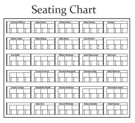 Image result for Speed Dating Seating Chart Template