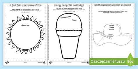 Przymiotniki o lecie | Karta pracy z przymiotnikami na lato