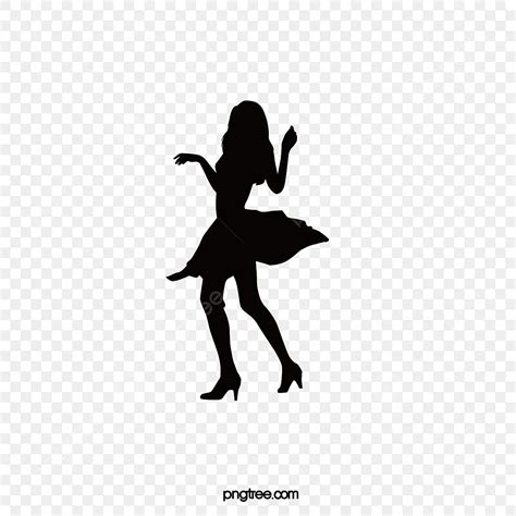 Man Woman Dancing Silhouette Transparent Background, Dancing Woman Silhouette, Woman Clipart ...