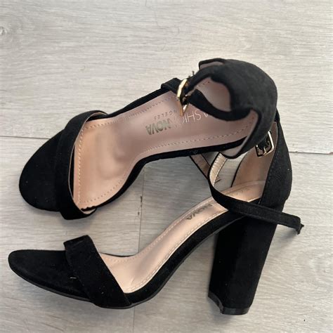 Fashion Nova - block heels black US 7 / UK 5 -... - Depop
