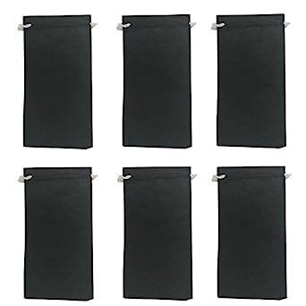 Buy Style Along Eyeglasses Pouches Cleaning Case Bag Black- Pack of 6 ...
